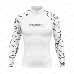 2026 Funny Rash Guards Swimsuit Men's Long Sleeve Beach Surfing T-Shirt UV Protection Swimwear Boy's Sports Surf Diving Clothes