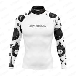 2026 Funny Rash Guards Swimsuit Men's Long Sleeve Beach Surfing T-Shirt UV Protection Swimwear Boy's Sports Surf Diving Clothes