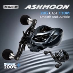 Cylius Ashmoon Total 13BB True Saltwater Proof Alloy Baitcasting Reel 6Kg Drag Power BFS Reel Long Cast Pike Bass Fishing Reels