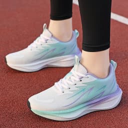Lightweight Carbon Plate Shock-Absorbing Running Shoes for Women, New Spring and Summer Models, Fresh Mesh Breathable Professional Sports and Casual Shoes