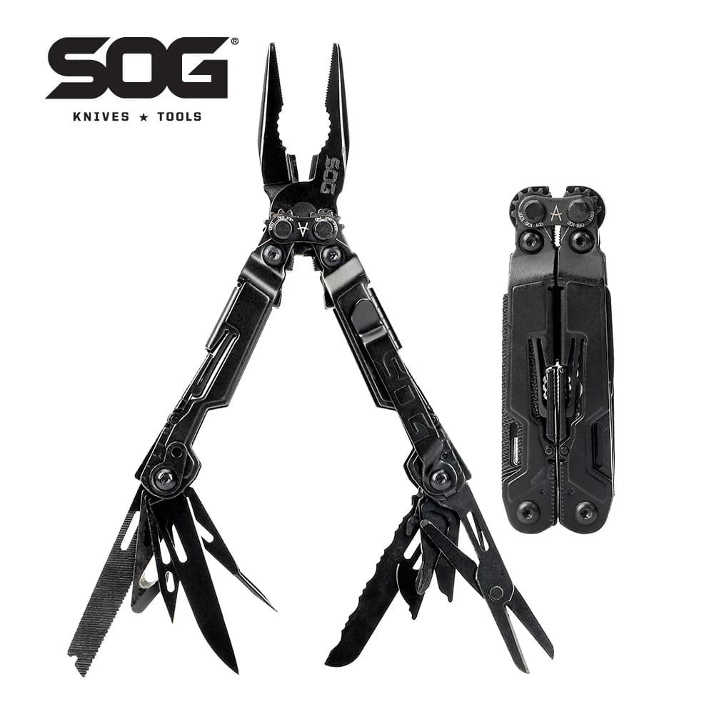 SOG PowerPint 18 in 1 Mini Multitool with Pliers Pocket Knife Foldable Multifunctional Hand Tools EDC Survival Camping Supplies