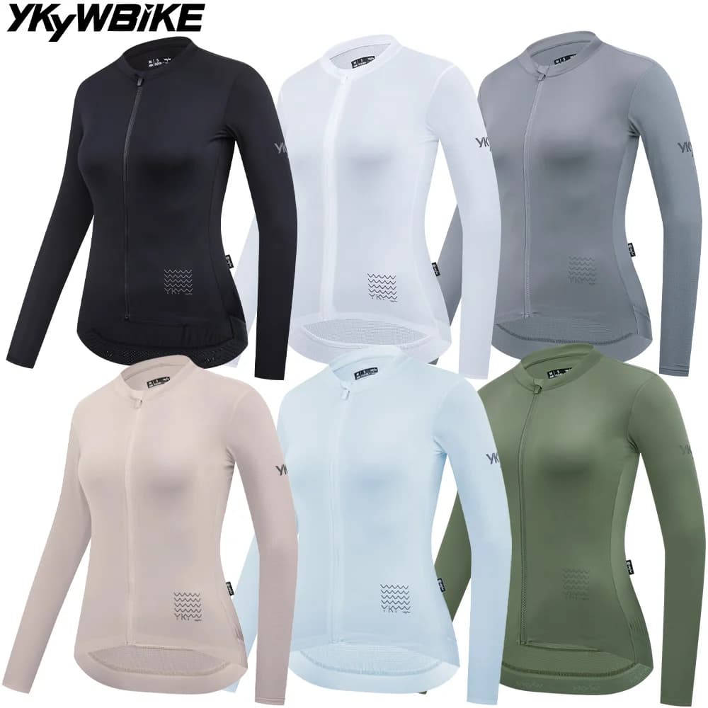 YKYWBIKE 2026 Women Cycling Jersey Spring Long Sleeve Road Bike Top Bicycle Clothing Slim Riding Long Shirt