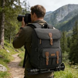 Multifunctional Dslr Camera Backpack Dual-Shoulder Photography Bag for Laptop Drone Bag with Tripod Rain Cover Access Pocket