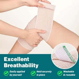 24 Rolls Self-Closure Elastic Bandage Wrap with Touch Closure, Latex-Free Compression Wrap for Legs Ankle Knee Wrist Arm Tummy
