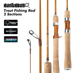 Hunthouse UL Trout Fishing Rod Casting Ultra Light Lure WT 0.2-0.8g 1.65m 1.85m Carbon Fiber 0.7mm Top Bass Pike Fish Tackle