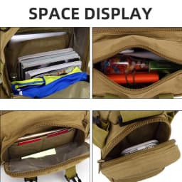 50L Large Capacity Military Tactical Backpack Waterproof Oxford Backpack for Men Hiking Camping Hunting Travel Rucksack