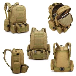 50L Large Capacity Military Tactical Backpack Waterproof Oxford Backpack for Men Hiking Camping Hunting Travel Rucksack