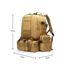 50L Large Capacity Military Tactical Backpack Waterproof Oxford Backpack for Men Hiking Camping Hunting Travel Rucksack