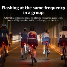 XOSS Nebula Intelligent Emoji Bicycle Tail Light Brake Sensing Night Riding Taillight Auto Start-Stop IPX7 Waterproof Tail Light