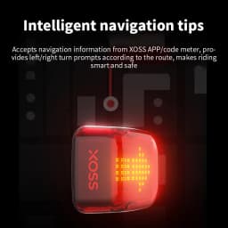 XOSS Nebula Intelligent Emoji Bicycle Tail Light Brake Sensing Night Riding Taillight Auto Start-Stop IPX7 Waterproof Tail Light