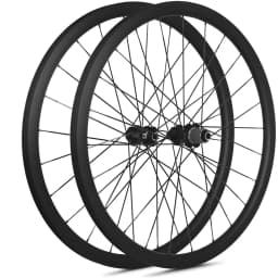700C Road Bicycle Carbon Fiber Wheelset 24 Hole 36T Ratchet HG/XDR Hub Center-Lock Disc Brake Winter Cycling Part No Logo