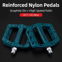 ROCKBROS Cycling MTB Bike Bicycle Pedals Ultralight Seal Bearings Nylon Molybdenum Pedals Durable Widen Area Bike Bicycle Part
