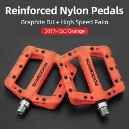 ROCKBROS Cycling MTB Bike Bicycle Pedals Ultralight Seal Bearings Nylon Molybdenum Pedals Durable Widen Area Bike Bicycle Part