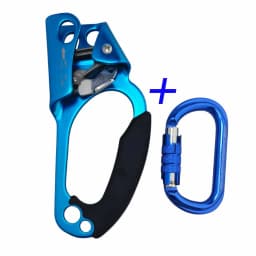 Left Right Rock Climbing Hand Grasp Ascender Device Caving Rope Clamp For Mountaineering Tree Climbing Arborist Gear Equipment