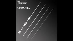 BIUTIFU Spinning Casting XUL Travel Mini Fishing Rods 1.8/1.95/2.1m Carbon Fiber 0.2-10g Ultralight Fast SolidTip For Lure Trout
