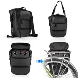 Rhinowalk Bicycle Bag&Pannier 100% Fully Waterproof 27L Big Bike Bag Capacity Multifunctional Rear Rack Pannier Bag Cycling Bags