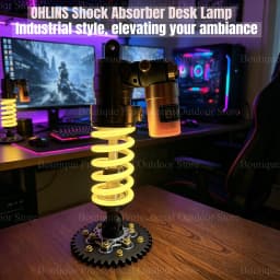 For OHLINS Suspension Lamp DIY Motorcycle Style Ambient Light Gaming Room Setup Decor Creative Gift For Male Gamers Bike Lovers