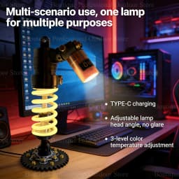 For OHLINS Suspension Lamp DIY Motorcycle Style Ambient Light Gaming Room Setup Decor Creative Gift For Male Gamers Bike Lovers