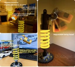 For OHLINS Suspension Lamp DIY Motorcycle Style Ambient Light Gaming Room Setup Decor Creative Gift For Male Gamers Bike Lovers