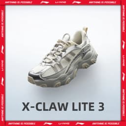 Li-Ning Women's X-CLAW LITE 3 Lifestyle Shoes Lightweight Soft Rebound Comfortable Shoes LiNing Classic Casual Sneakers AGCW186