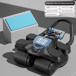 Four-wheel Abdominal Wheel Automatic Rebound Abdominal Muscle Training Artifact Home Fitness Thin Belly Training Device
