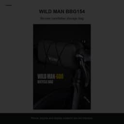 WILD MAN BBG154 Bike Handlebar Bag EVA Hard Shell Rainproof Front Storage Pouch Bungee Cord Shoulder Strap Rain Cover MTB Road