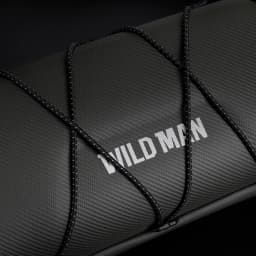 WILD MAN Bike Handlebar Bag EVA Hard Shell Waterproof Front Tube Pouch with Crossbody Strap MTB Road Bicycle Accessories