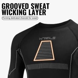 WRELS Men Women Thermal Underwear Set Solid Color Simple Autumn And Winter Thermal Underwear Fitness Hiking Travel Base Layer