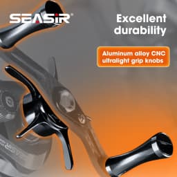 SEASIR Round Rro BFS 119g Baitcasting Fishing Reel Ultralight All Carbon Fiber 7.6:1 Drag 5kg With Free Reel Bag Fishing Coil