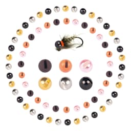 Elite TG 3.8-6.4mm 200PCS Tungsten Slotted Beads For Fishing DIY Fly Material Beads Fishing Lures