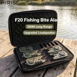 Hirisi F20-4 Adjustable Sensitivity Fishing Bite Alarm Set for Outdoor Carp Fishing with 300m Long Distance Volume Control