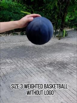 Size 3 Small Ball Weighted Basketball,No Logo 1.32/1.98LBS Trainer Heavy Basketball For Strength Training&Improving Ball Control