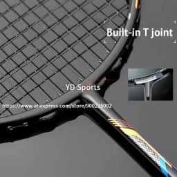 Lightest 10U Carbon Fiber Badminton Rackets Strung High Tension 22-35LBS Professional G4 13KG Racquet Speed Sports For Adult
