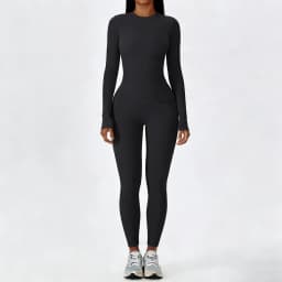 Women Yoga Set 2 Piece Long Sleeve Naked Feeling Slim Fit Athletic Top High Waist Compression Leggings Gym Activewear