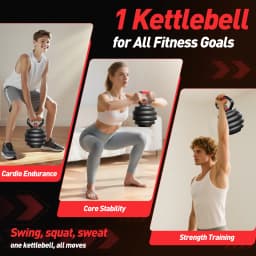 FED Fitness Feierdun Series DS4 Dumbbell Set 9-20kg Adjustable Dumbbells 2er Set, 5-in-1 Barbell, Kettlebell, Push-up Stand, Full Body Strength Training
