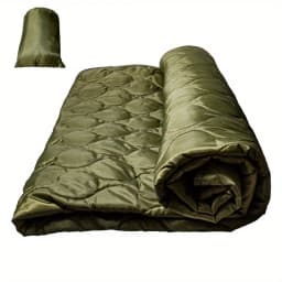 Woobie Blanket, Military Poncho Liner Thermal Insulated, WaterResistant Camping Quilt with Compression Bag for Hiking & Survival