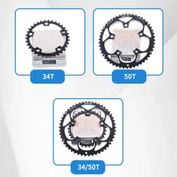 GOLDIX 110bcd chainring 5 bolt 50 34 Double Chainring Road bike Folding For Sram FSA crankset 9 10 11 Speed 110 bcd chainring