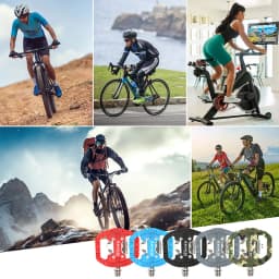 BUCKLOS Bike Lock Pedals for SPD Dual Function MTB Pedal 9/16'' Nylon Fiber Mountain Bike Pedals Non-slip Bicycle Pedal PD-M650