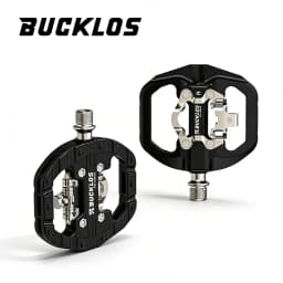 BUCKLOS Bike Lock Pedals for SPD Dual Function MTB Pedal 9/16'' Nylon Fiber Mountain Bike Pedals Non-slip Bicycle Pedal PD-M650