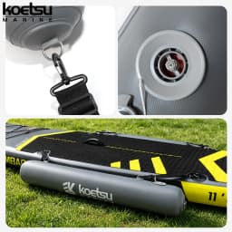 KOETSU SUP Balance Stabilizer Straps for Paddle Board, Inflatable Pontoon Kayak Outrigger Fishing Boat Rigging Belt, 2 Pack