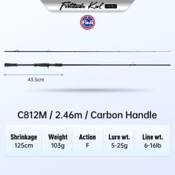 Kingdom Fortitude Keel Pro Fishing Rod 2.26m 2.46m 2.59m 2.74m 2.59m 2.76m 3.2m 3.6m RF Action Fuji A Long Casting Fishing Rods