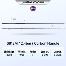 Kingdom Fortitude Keel Pro Fishing Rod 2.26m 2.46m 2.59m 2.74m 2.59m 2.76m 3.2m 3.6m RF Action Fuji A Long Casting Fishing Rods