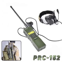 Tactical Military Softair Army Radio PRC 152 / PRC 148 Dummy Radio Case Antenna Package Talkie Walkie Interphone Model Cospaly
