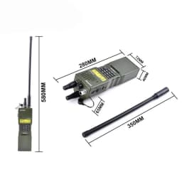 Tactical Military Softair Army Radio PRC 152 / PRC 148 Dummy Radio Case Antenna Package Talkie Walkie Interphone Model Cospaly