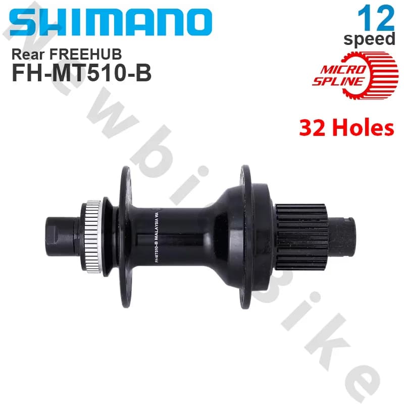 SHIMANO 12Speed Disc Brake Rear FREEHUB FH-MT510-B FH-MT410 MICRO SPLINE E-THRU Axle Original Parts