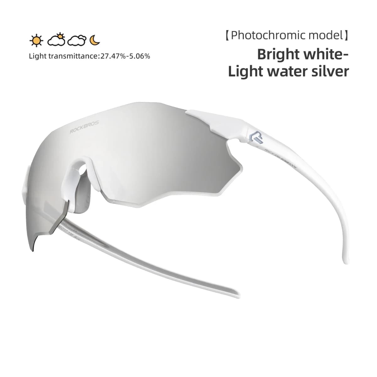 ROCKBROS Local Shipping Cycling Glasses Polarized Glasses or Photochromic Glasses UV400+ Light Windproof Sports Running Glasses