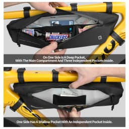 Rhinowalk Bike Triangle Under Tube Bag Waterproof Crossbeam Frame Package Storage Bicycle Accessories For Mtb Cycling
