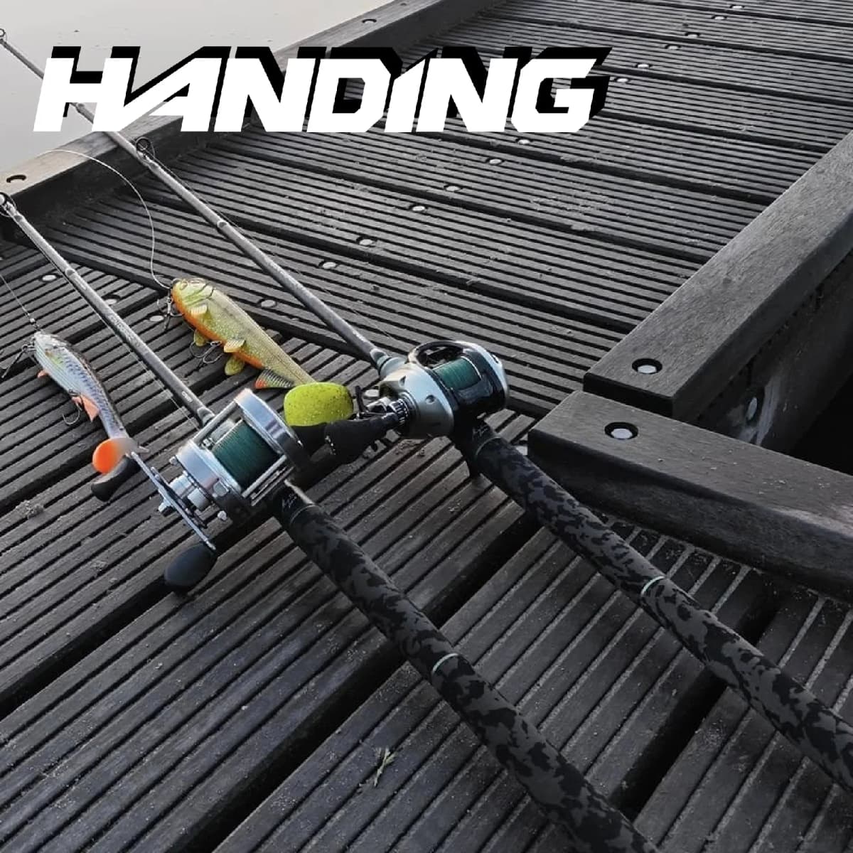 [From Poland] HANDING SINDOREI Fishing Rod 260g Lure Weight H/XH/XXH Fast Action Fishing Rods for Pike Snakehead Rods 2.13-2.69M