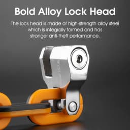 WEST BIKING Bicycle Lock MTB Road Bike Heavy Duty Safety Anti-Theft Chain Lock for Motorcycle Lengthen Thicken Chain Anti-Rust