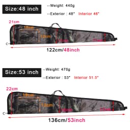 Kylebooker Soft Shotgun Case Rifle Cases for Non-Scoped Rifles